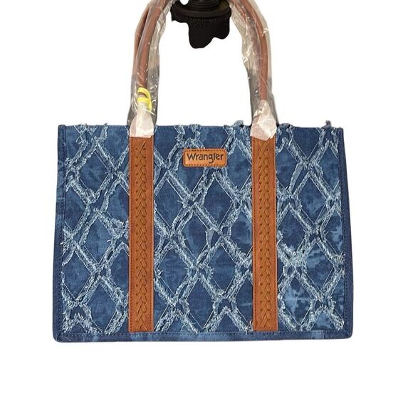 Wrangler Handbags - Wrangler Evelyn Large Denim Tote Bag